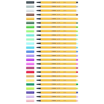 STABILO Point 88 fineliner 0,4 mm – 20 farieb, sortiment