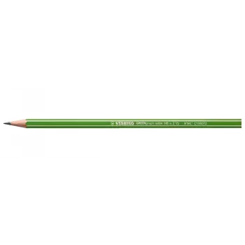 STABILO GREENgraph grafitová ceruzka HB – zelená/biela – šesťhranná – certifikát FSC – 2,2 mm