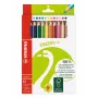STABILO GREENtrio pastelky – farby, sortiment – balenie 12 ks