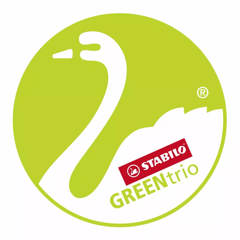 STABILO GREENtrio pastelky – farby, sortiment – balenie 12 ks