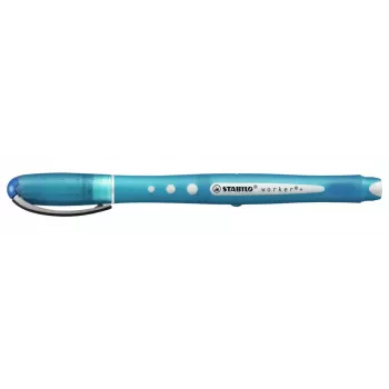 STABILO Worker rollerball pero – viacfarebné – modrý atrament – 0,5 mm – balenie 10 ks