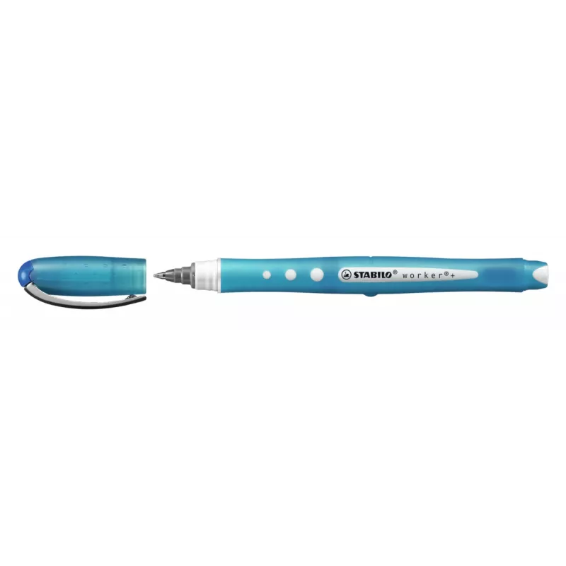 STABILO Worker rollerball pero – viacfarebné – modrý atrament – 0,5 mm – balenie 10 ks