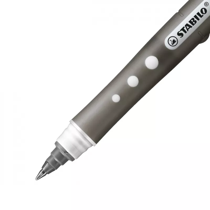 STABILO Worker rollerball pero sada – 4 rôzne farby – 0,5 mm – čierna, modrá, červená, zelená