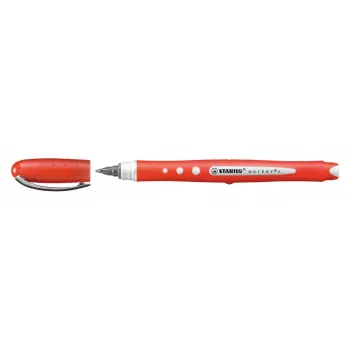 STABILO worker colorful rollerball pero – červená – 0,5 mm – obojručné – balenie 10 ks