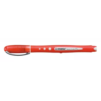 STABILO worker colorful rollerball pero – červená – 0,5 mm – obojručné – balenie 10 ks