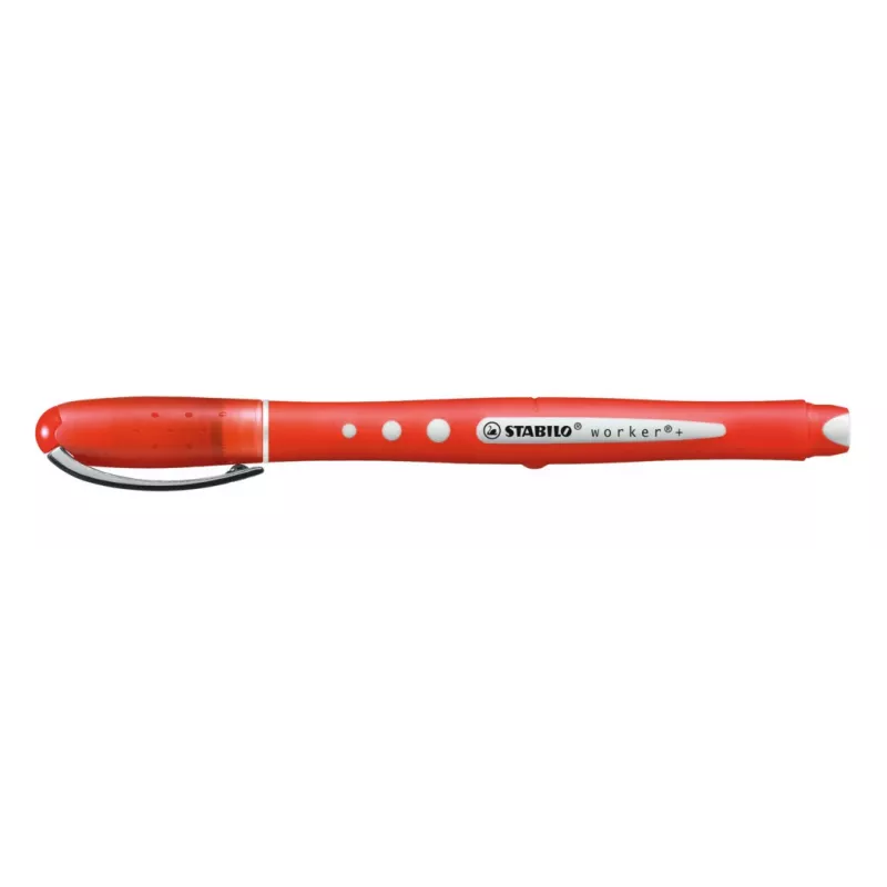 STABILO worker colorful rollerball pero – červená – 0,5 mm – obojručné – balenie 10 ks