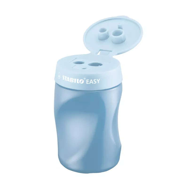 STABILO Easy manuálne strúhadlo na ceruzky – modrá – pre pravákov
