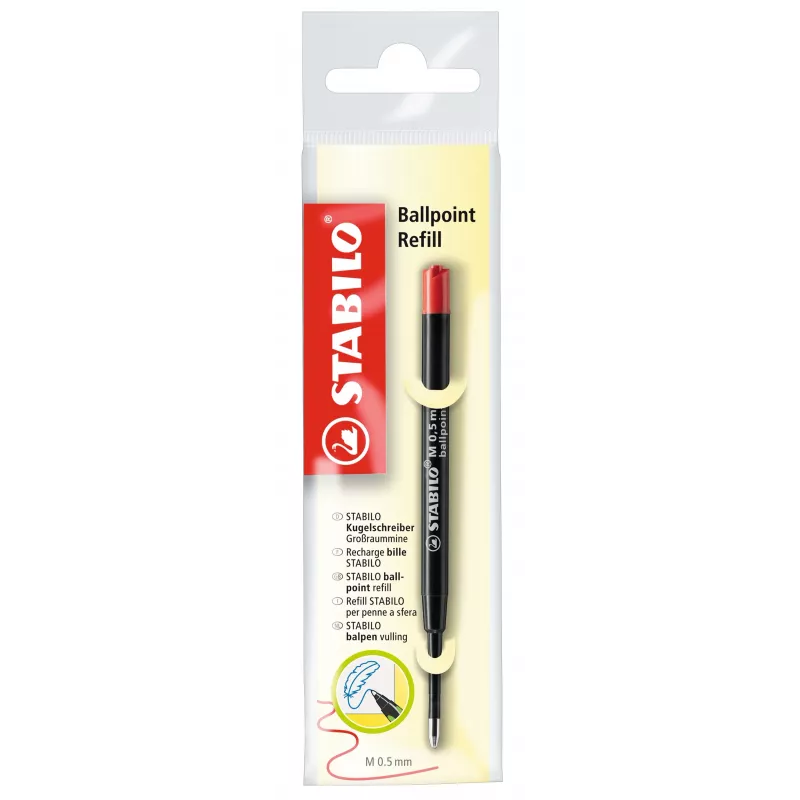 STABILO COM4ball guľôčkové pero – červená – 1 ks