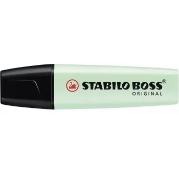 STABILO BOSS ORIGINAL zvýrazňovač – mätovo zelená – klinový hrot – 2 mm / 5 mm – atrament na vodnej báze – 1 ks