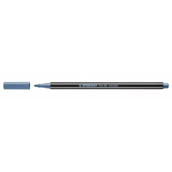 STABILO Pen 68 Metallic fixka - metalická modrá - 1 ks