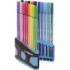 STABILO Pen 68 fixky sada - stredná - 20 farieb - sortiment - 1 mm - 24 h Cap-Off - atrament na vodnej báze