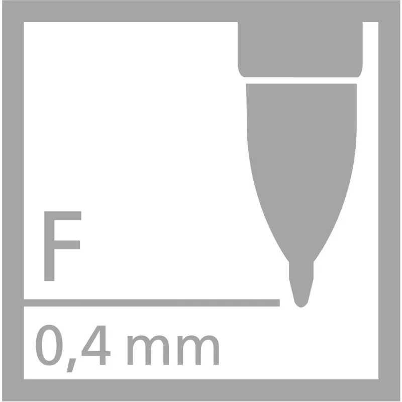 STABILO PALETTE náhradná náplň Nero Black Fine 0,4 mm 1 kus