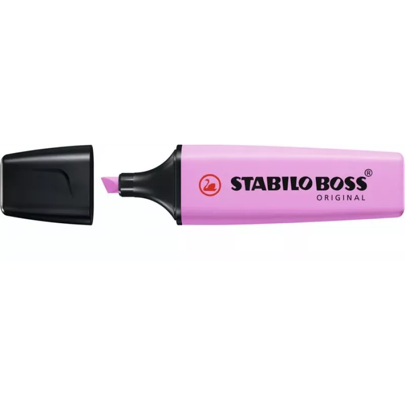 STABILO Boss Original Pastel zvýrazňovač - Frozen Fuchsia - klinový hrot - 1 ks