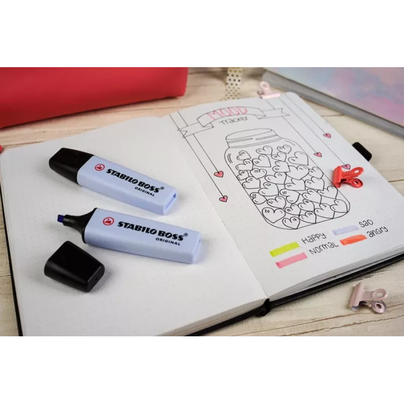 STABILO Boss Original Pastel zvýrazňovač - Frozen Fuchsia - klinový hrot - 1 ks
