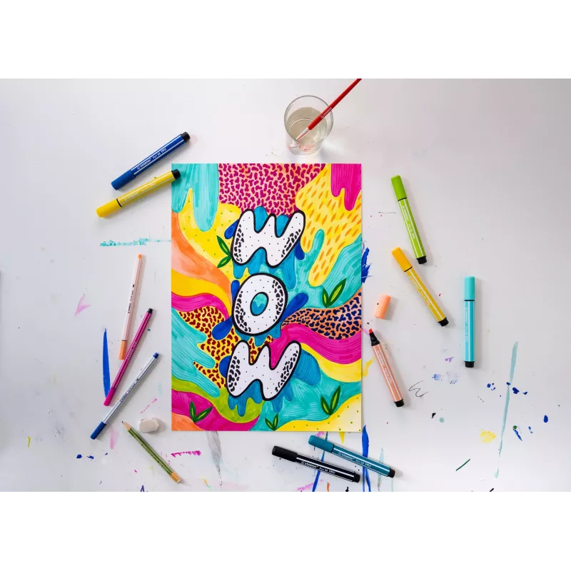 STABILO Pen 68 MAX zelená fixka s klinovým hrotom