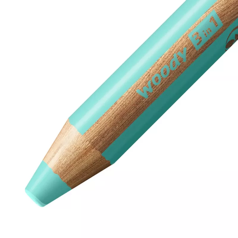 STABILO woody 3 in 1 pastelovo modrá - viacúčelová ceruzka