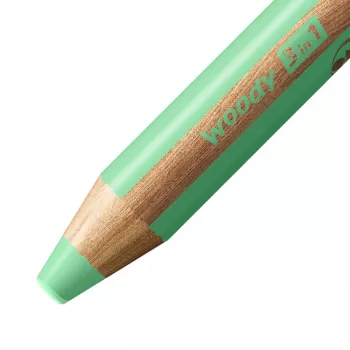 STABILO woody 3 in 1 pastelovo zelená multifunkčná ceruzka