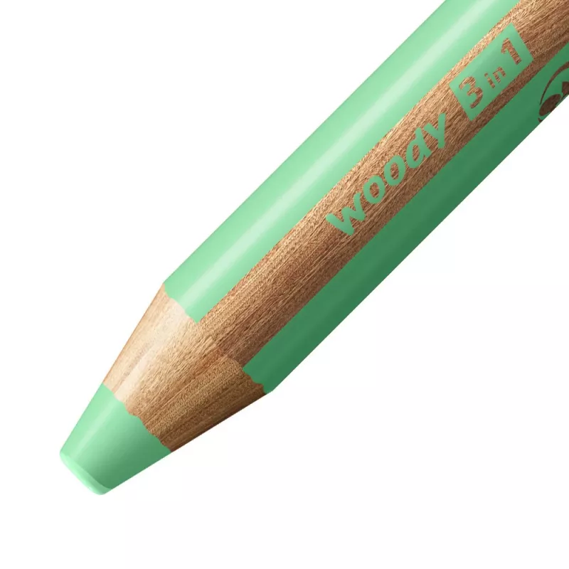 STABILO woody 3 in 1 pastelovo zelená multifunkčná ceruzka