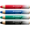STABILO MARKdry Drywipe Marker na biele tabule čierny balenie 5 ks