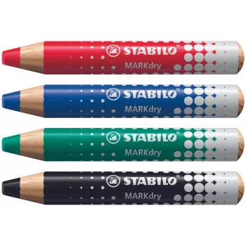 STABILO MARKdry Whiteboard-Marker sada so 4 fixkami v puzdre
