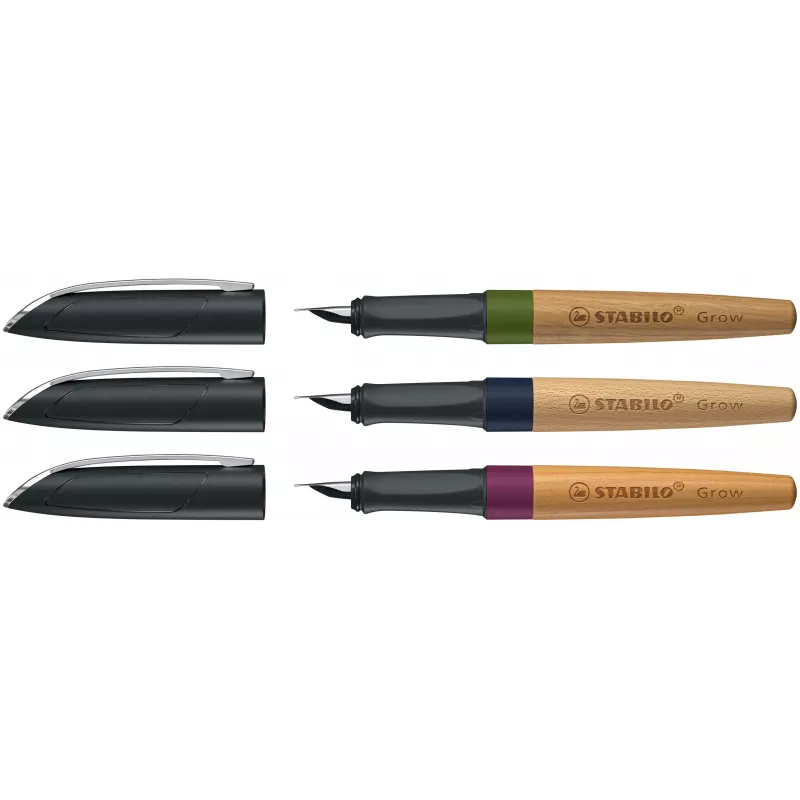 STABILO klimaticky neutrálne plniace pero Grow - Blueberry Blue / Beech