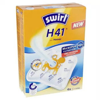 Swirl H 41 MicroPor Plus AntiBac vrecká do vysávača (4 vrecká + 1 filter)