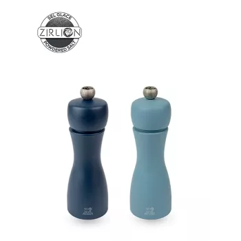 Peugeot Tahiti sada mlynčekov na soľ a korenie, 2 ks, 15 cm, Night & Azur
