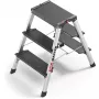 Hailo Master D70 2-3 stupne obojstranný skladací rebrík