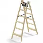 Hailo Master H80 2x6 stupňov obojstranný rebrík, nosnosť 150 kg, strieborná