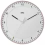 Braun BC17PW kremenné nástenné hodiny analógové, 30 cm, ružová/biela