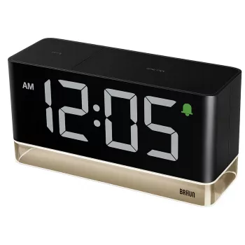 Braun BC 27 BEU Digitálny LED budík (67128) - čierna