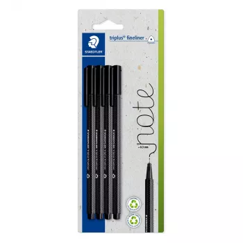 STAEDTLER Triplus Fineliner 0,3 mm čierna 4 ks balenie