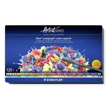 STAEDTLER Mars Lumograph Aquarell akvarelová ceruzka 104 M120, HB, sivá tuhá, šesťhranná, PEFC certifikovaná, jednotlivá ceruzka
