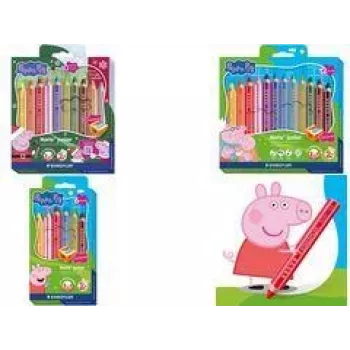 STAEDTLER Noris Colour farebné ceruzky Peppa Pig 12 ks balenie 100% PEFC