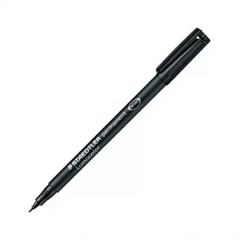 STAEDTLER Lumocolor 314-9 permanentný popisovač, čierny, zrezaná špička, 1-2,5 mm
