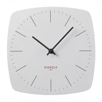 KIENZLE DCF Rádiom riadené nástenné hodiny Modern 24,8 cm biele