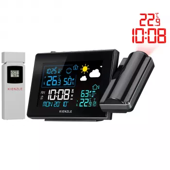 KIENZLE Rádiom riadená meteorologická stanica s nástennou projekciou (14993)