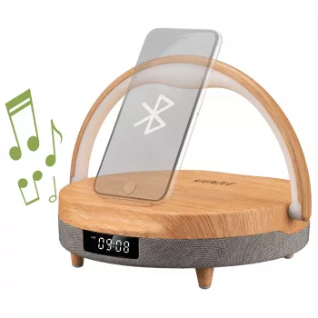 KIENZLE LED Budík s Bluetooth reproduktorom a bezdrôtovou nabíjačkou