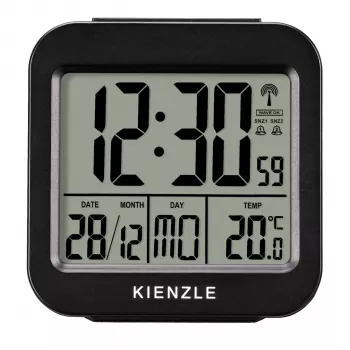 KIENZLE Cestovný budík s ukazovateľom vnútornej teploty