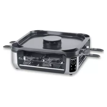 SEVERIN RG 2379 SEVENTO Raclette gril 1400 W 8 osôb čierny/strieborný