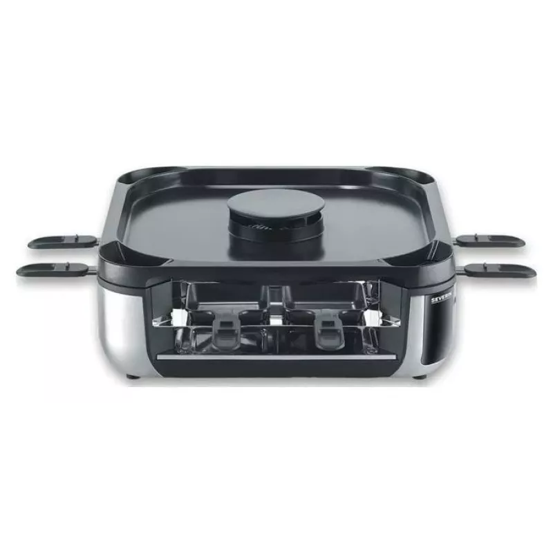 SEVERIN RG 2379 SEVENTO Raclette gril 1400 W 8 osôb čierny/strieborný