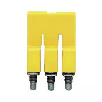 Weidmüller WQV 2.5/3 priečny prepojovač, 3-pólový, 2,5 mm², žltá, polyamid, UL94 V-0, 50 ks