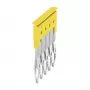 Weidmüller ZQV 2.5/5 priečny prepojovač, žltá, 5-pólový, 24 A, 800 V, 2,5 mm²