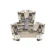 Weidmüller 1022300000 priechodná svorka, 2-poschodová, skrutkovacia prípojka, 500 V, 24 A, 4 mm², tmavobéžová