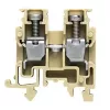 Weidmüller priechodná svorka, skrutkovacia prípojka, 2,5 mm², 800 V, 24 A, tmavobéžová, DIN lišta TS 35