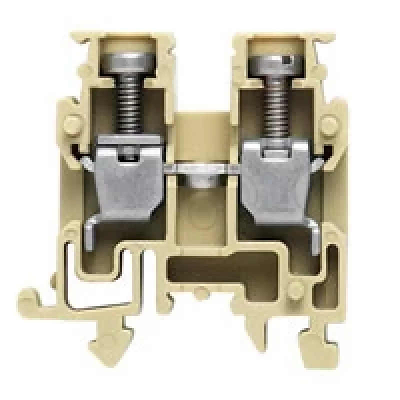 Weidmüller priechodná svorka, skrutkovacia prípojka, 2,5 mm², 800 V, 24 A, tmavobéžová, DIN lišta TS 35