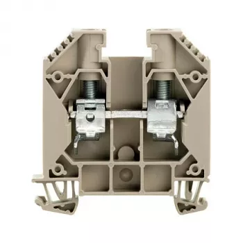 Weidmüller priechodná svorka WDU 16, skrutkovacia prípojka, 16 mm², 1000 V, 76 A, tmavobéžová