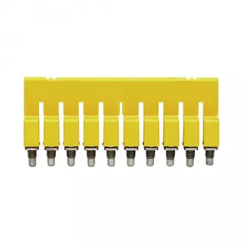Weidmüller WQV 2.5/10 priečny prepojovač, 10-pólový, 2,5 mm², žltá, polyamid, 20 ks