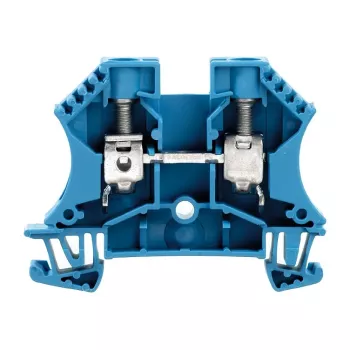 Weidmüller W-Series priechodná radová svorka, modrá, 10 mm², 57 A, skrutková prípojka, 50 ks