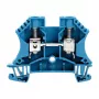 Weidmüller W-Series priechodná radová svorka, modrá, 10 mm², 57 A, skrutková prípojka, 50 ks